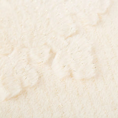 Snowflake Shimmer Pet Blanket - Cream