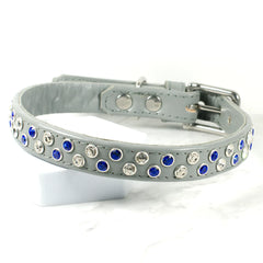 Tilted Brilliance Rhinestone Dog Collar by Petiquette