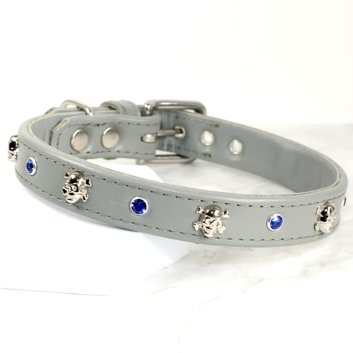 Ahoy There Skull and Crossbones Dog Collar by Petiquette