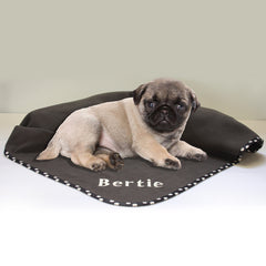 Luxury Personalised Pet Blankets Grey