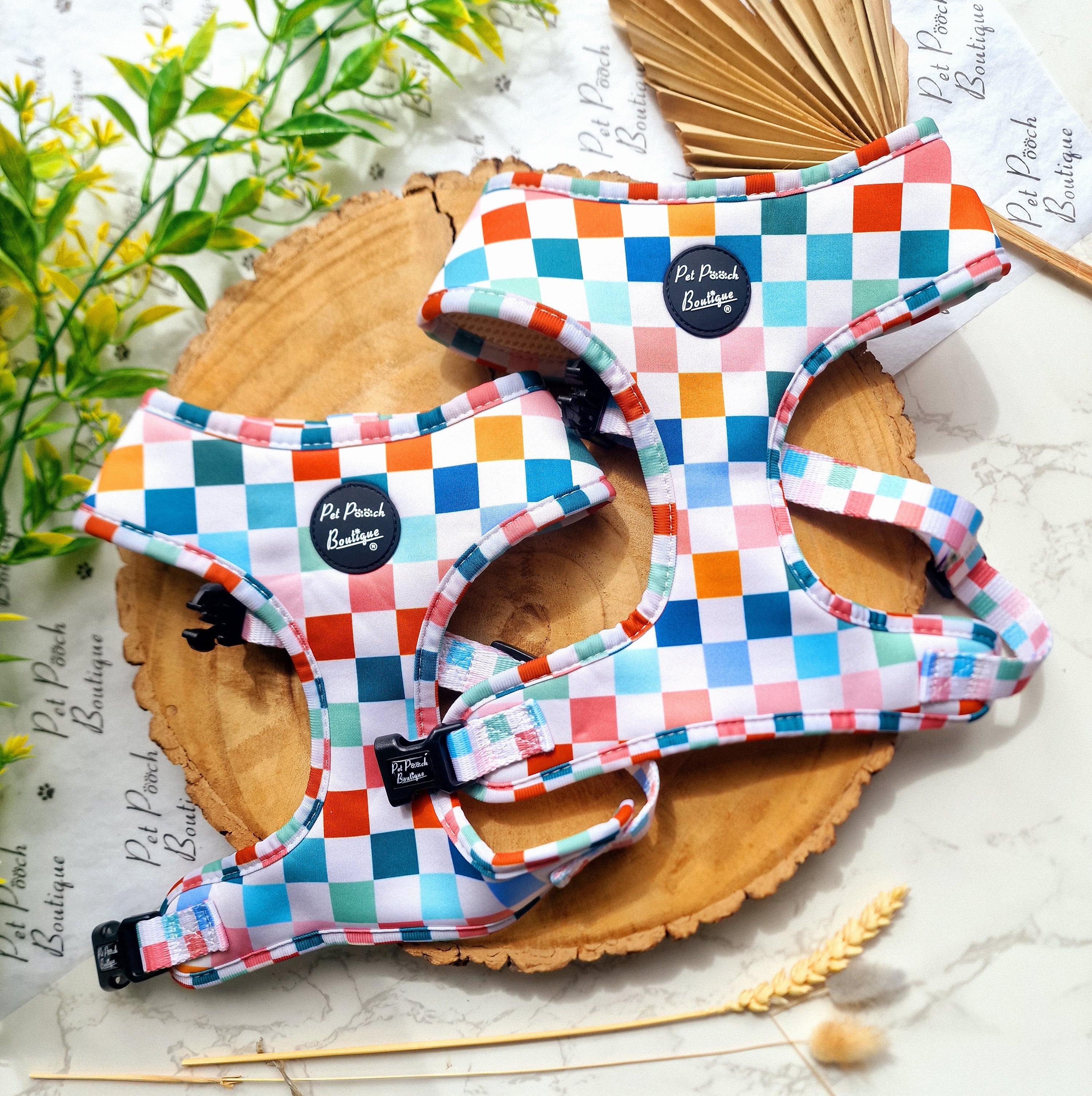 Chunky Check Dog Harness