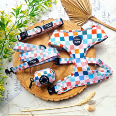 Chunky Check Dog Harness