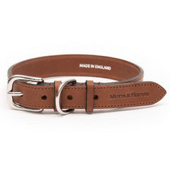 Tan Full Leather Dog Collar