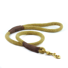 Mustard Tweed 100% British Wool Dog Trigger Lead