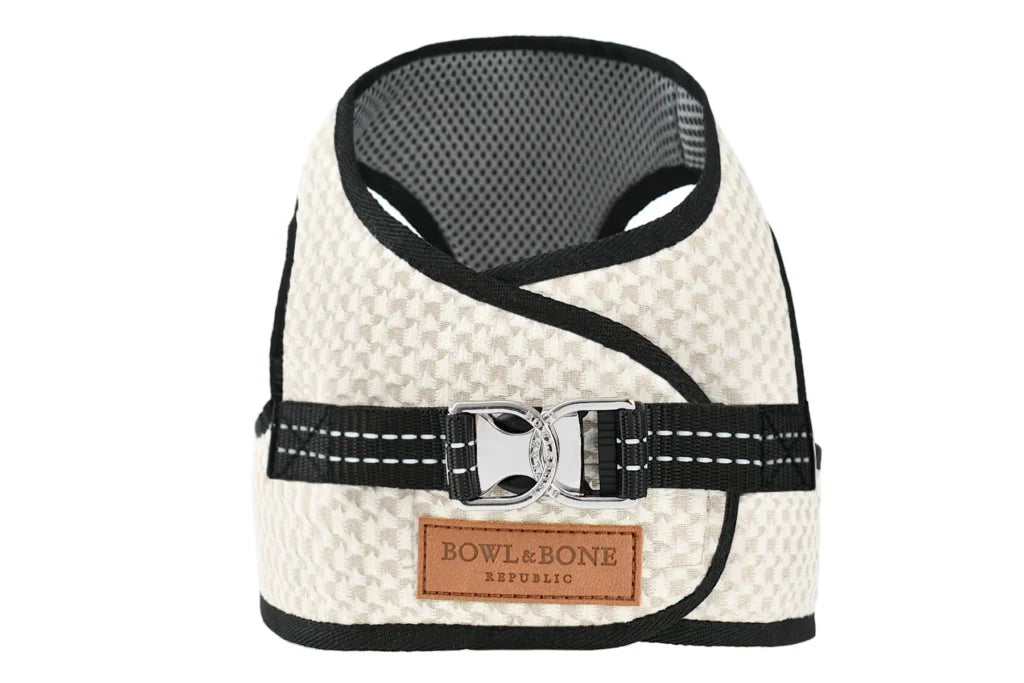 Bowl and Bone Allure Dog Harness Cream