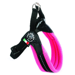 Tre Ponte Easy Fit Fluo Pink Mesh Dog Harness with Adjustable Girth