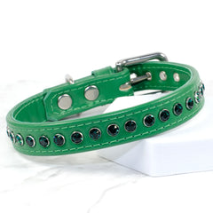 Emerald City Green Swarovski Dog Collar by Petiquette