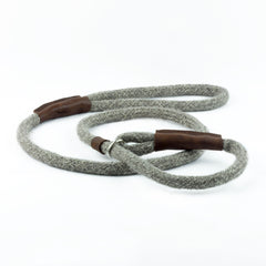 Grey Tweed 100% British Wool Dog Slip Lead