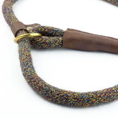 Purple Tweed 100% British Wool Dog Slip Lead