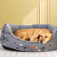 FatFace Marching Dogs Deluxe Slumber Dog Bed by Danish Design
