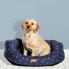 FatFace Spotty Bees Deluxe Slumber Dog Bed