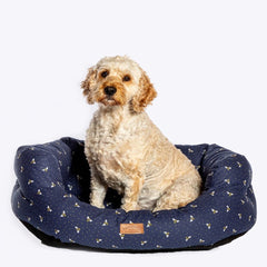 FatFace Spotty Bees Deluxe Slumber Dog Bed