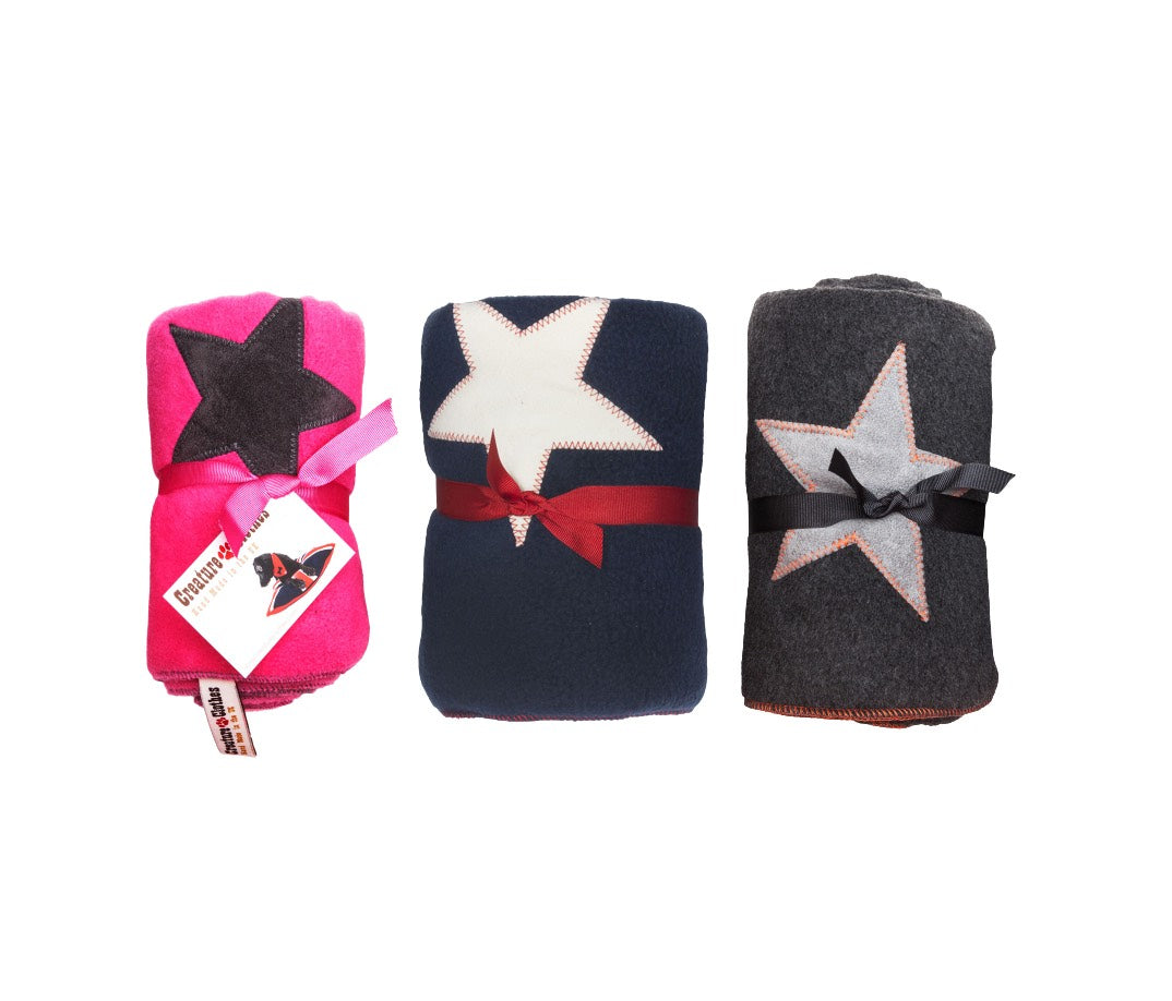 Creature Clothes Fleece Pet Blankets Stars