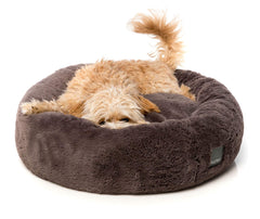 FuzzYard Dreameazzzy Cuddler Dog Bed Truffle Grey
