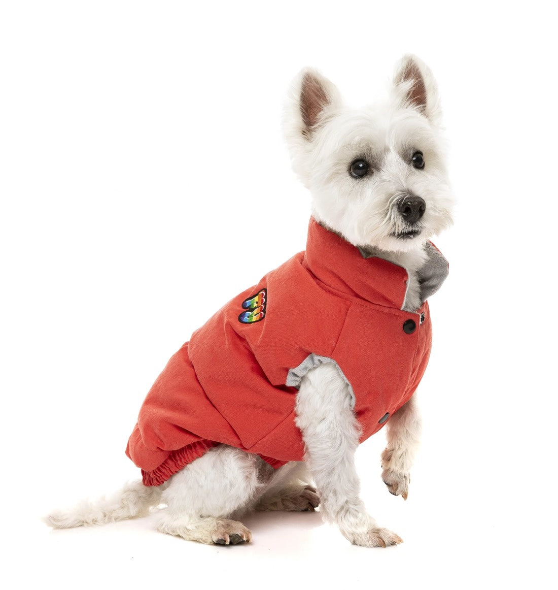 FuzzYard Ashbury Dog Jacket - Vintage Red