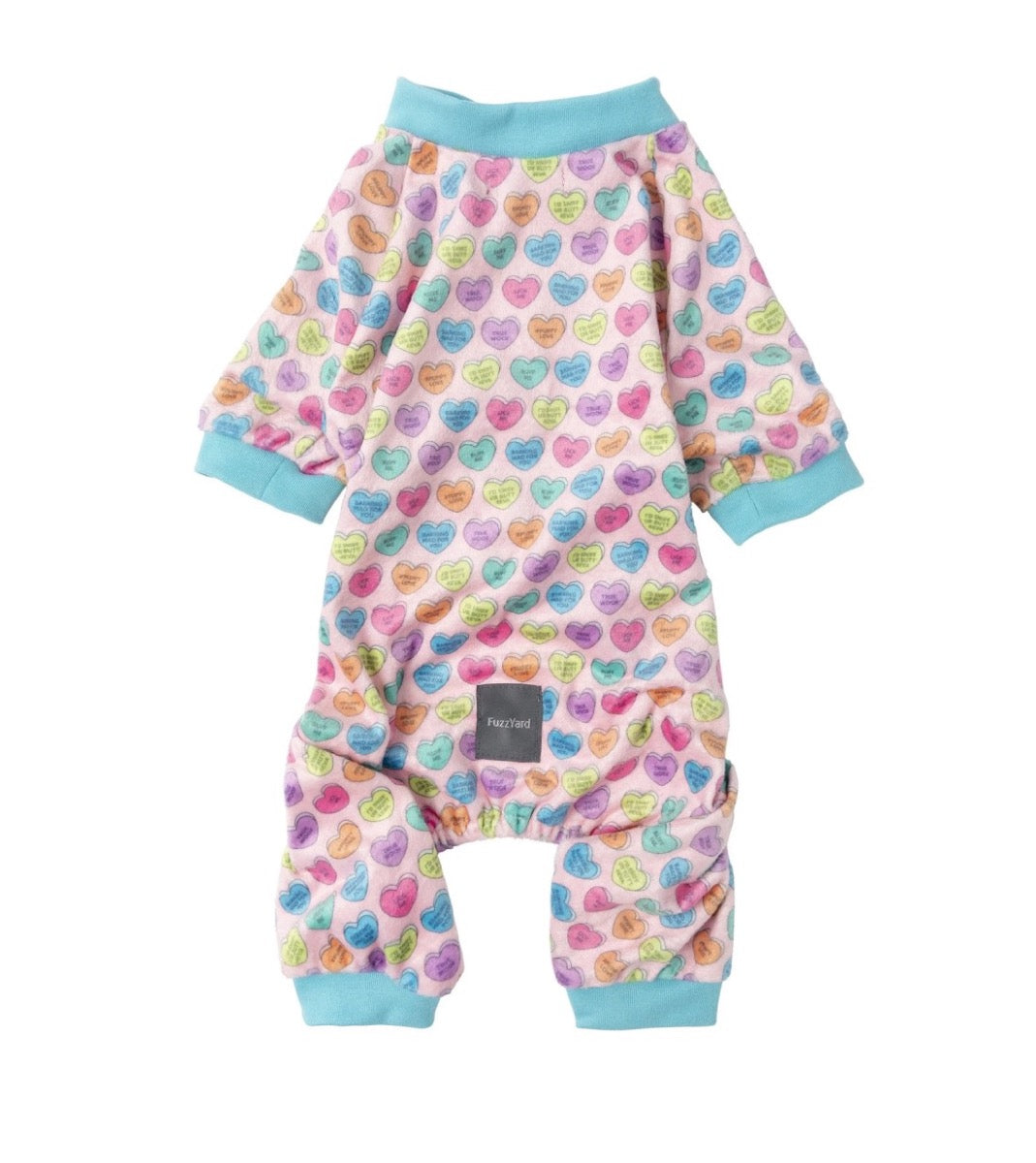 FuzzYard Candy Hearts Dog Pyjamas