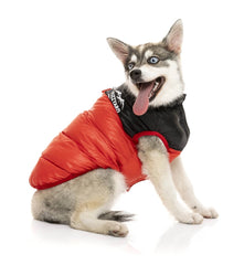 FuzzYard Harlem Puffer Dog Jacket - Red