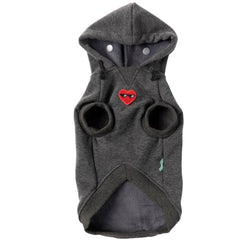 FuzzYard Heartbreaker Dog Hoodie - Grey