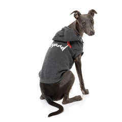 FuzzYard Heartbreaker Dog Hoodie - Grey