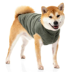 FuzzYard Mosman Corduroy Puffer Dog Jacket - Khaki