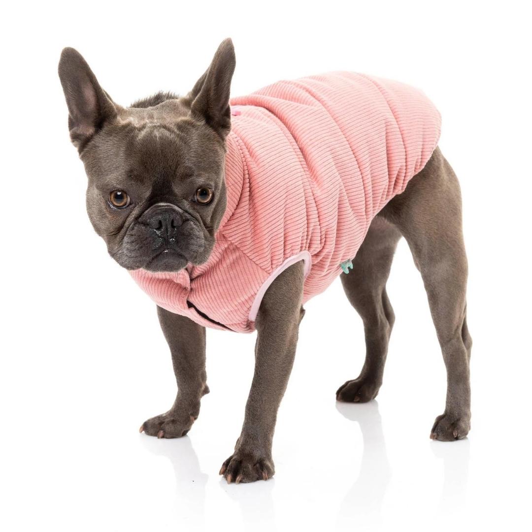 FuzzYard Mosman Corduroy Puffer Dog Jacket - Pink