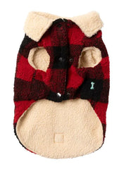 FuzzYard Lumberjack 25 Dog Jacket - Red