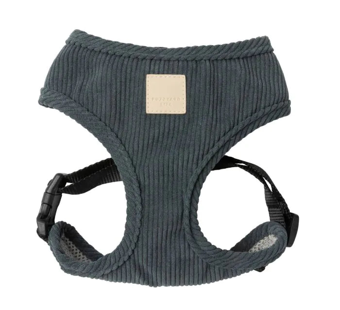 FuzzYard Life Corduroy Harness - Slate Grey