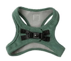 FuzzYard Life Corduroy Step-In Dog Harness In Myrtle Green