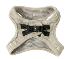 FuzzYard Life Corduroy Step-In Dog Harness In Sandstone