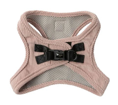 FuzzYard Life Corduroy Step-In Dog Harness In Soft Blush