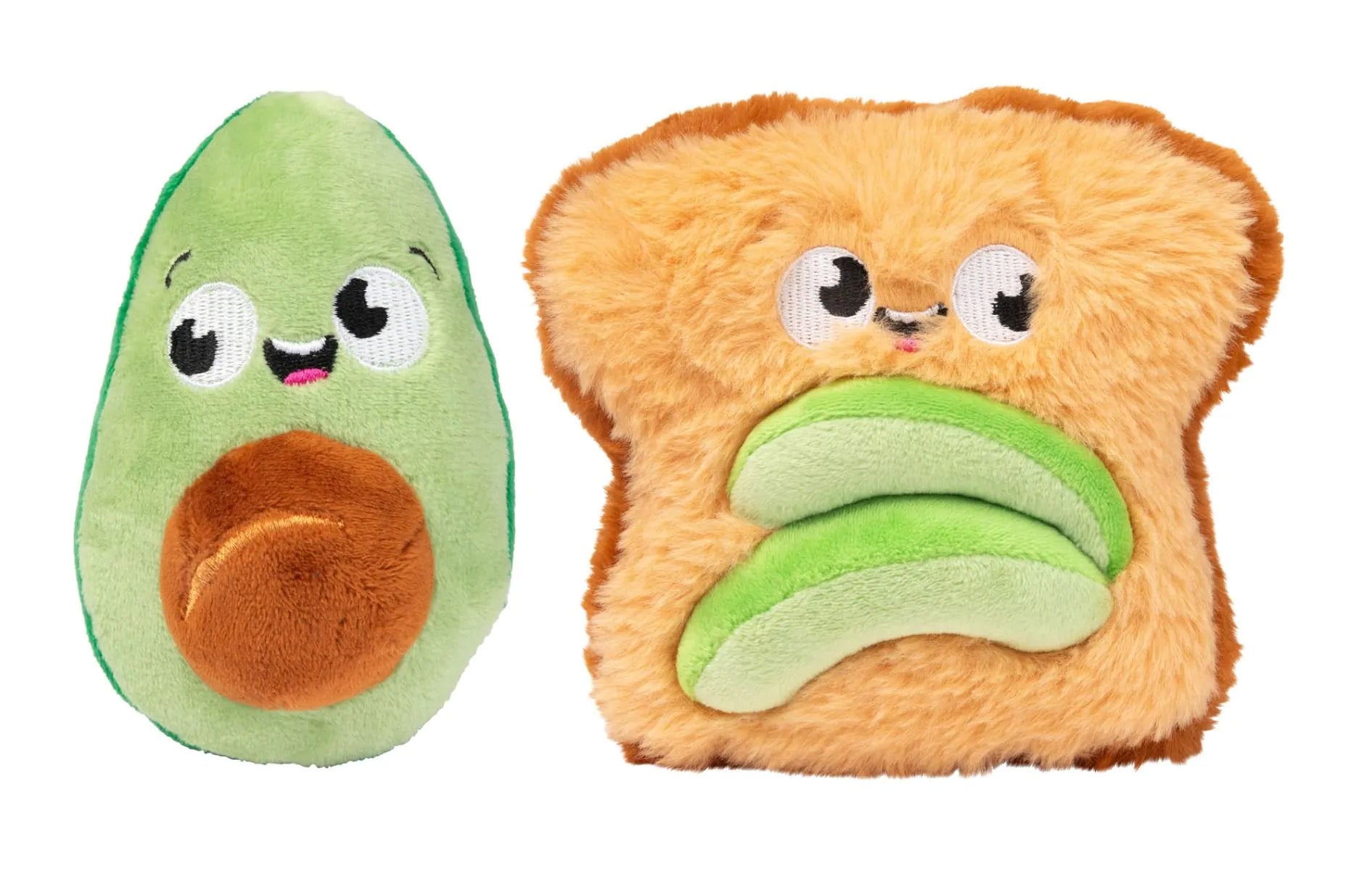 Avocado & Toast 2 Pack Dog Toys