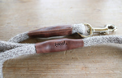 Grey Tweed 100% British Wool Dog Slip Lead