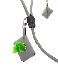 Grey D&H PooSh - Leather Poo Bag Dispenser | Dogs and Horses