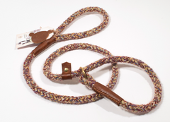 Purple Braided 100% British Wool Dog Slip Lead