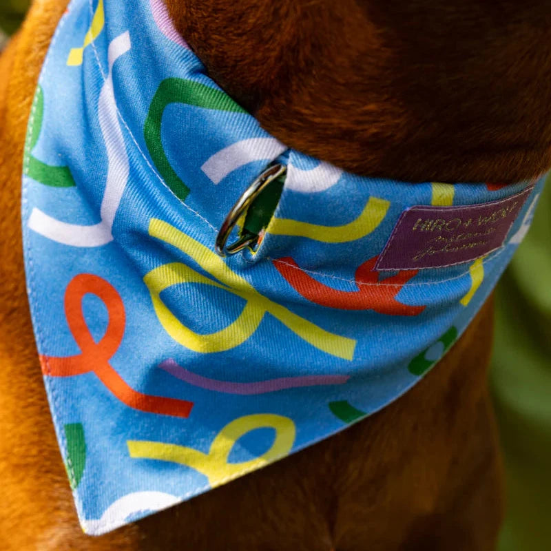 Dancing Leaves Dog Bandana by Hiro and Wolf