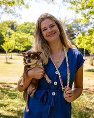 Psychedelic Garden Classic Dog Lead by Hiro and Wolf