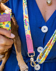 Psychedelic Garden Classic Dog Lead by Hiro and Wolf