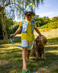 Dancing Leaves Cafe Dog Lead by Hiro and Wolf