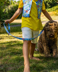 Dancing Leaves Cafe Dog Lead by Hiro and Wolf