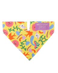 Psychedelic Garden Dog Bandana by Hiro and Wolf