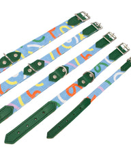 Dancing Leaves Dog Collar by Hiro & Wolf