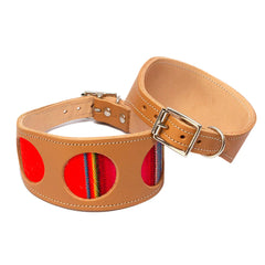 Inca Orange Hound Collar by Hiro And Wolf