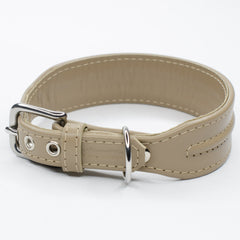 The Ridge Wide Leather Dog Collar by Petiquette