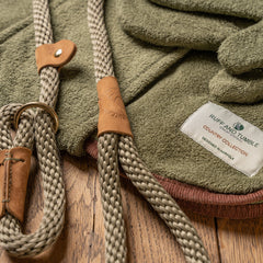 Moss Rope Slip Lead by Ruff And Tumble