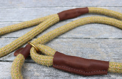 Mustard Tweed 100% British Wool Dog Slip Lead