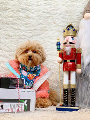 Nutcracker In Blue Christmas Dog Bandana