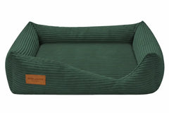 Orthopaedic Corduroy Dog Bed DECO – Green