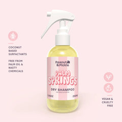 Palm Springs Dog and Puppy Dry Shampoo 250ml | Peanut & Pickle