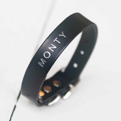 Personalised Named Leather Dog Collars | Personalised Dog Collars