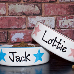 Personalised Dog Bowls In Star Design | Crazy Fur You